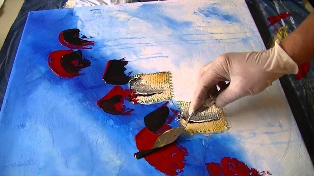 Abstract Painting Abstrakte Spielerei Demo Acrylmalerei Speed Painting