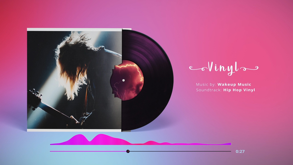 Musik-Visualizer für Vinyl-Discs
