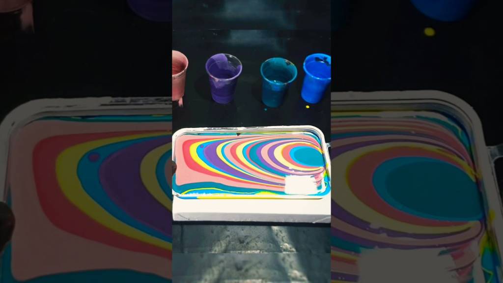 Testen Acrylgießen abstrakte Kunst Flüssige abstrakte Kunst Techniken