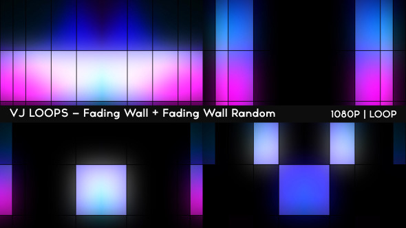 VJ Loops - Verblassende Wand