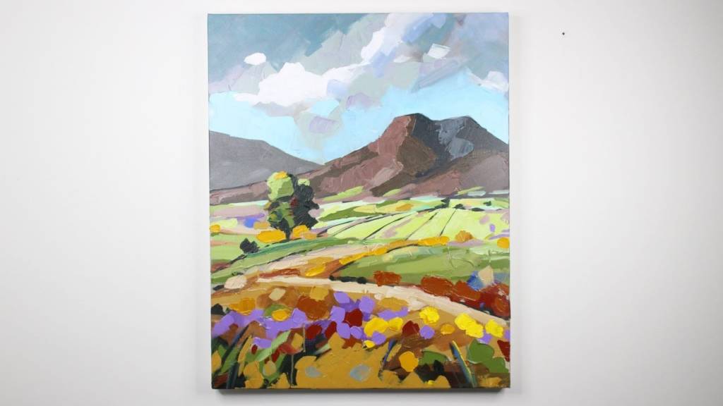 Wie man eine abstrakte Landschaft malt
