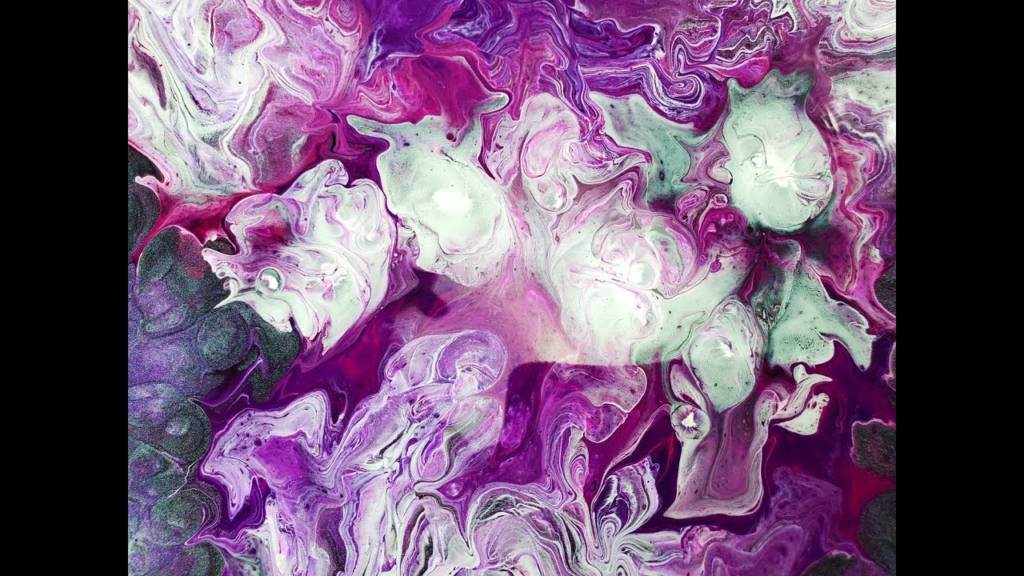(225) Everything but the Kitchen Sink Acrylic Pour für zeitgenössische Kunst