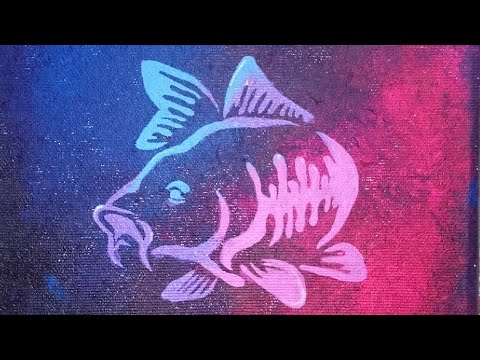 Abstrakte KARPFEN-Malerei - EINFACH - SPEED-Malerei