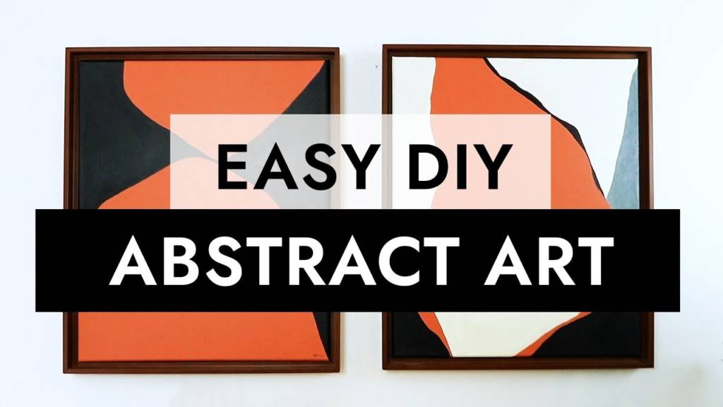 EINFACHE ABSTRAKTE MALEREIEN Zum Selbermachen | Machen Sie Ihre eigene Kunst! 🎨🖌️