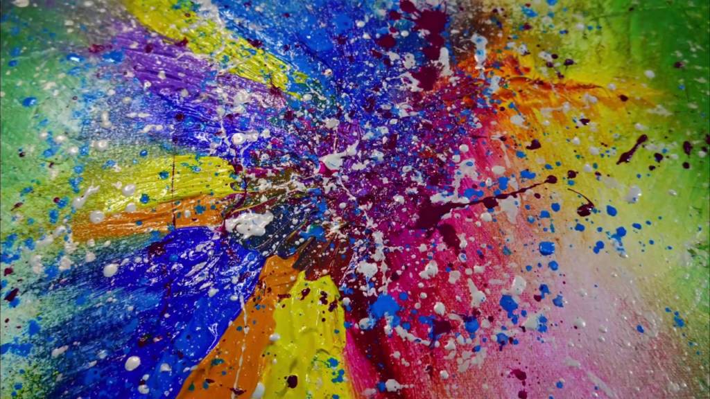 Einfache abstrakte Acrylmalerei ｜ Speed ​​Painting ｜ Befriedigende Kunsttherapie-Demo!