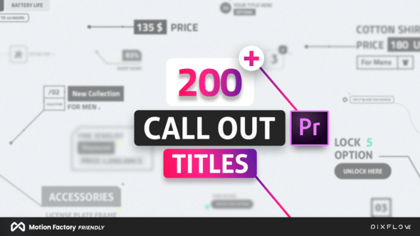 Line-Call-Out-Titel für Premiere Pro