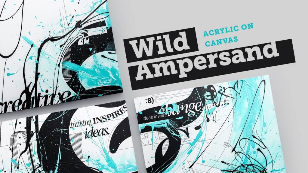 Maltechniken der abstrakten Kunst: Kunst und Typografie