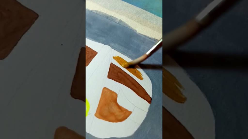 PFERD 🐎 Abstrakte Malerei|| moderne Kunst || #youtubepartner #AbstractedSanchita #shorts #viralart