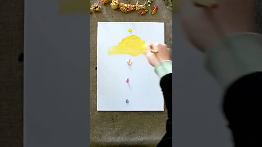 Wie man sehr einfach erstaunliche moderne Kunstmalerei zeichnet || Acryl-Leinwand-Malerei.