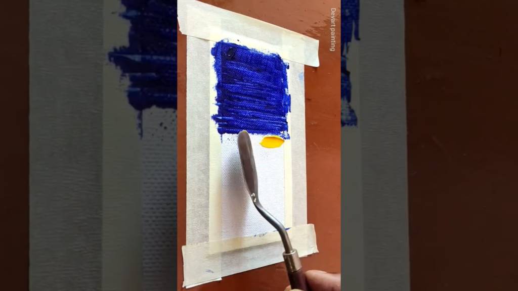 canvas oil painting with palette knife |modern art. #art #abstractpainting #shorts #devartpainting
