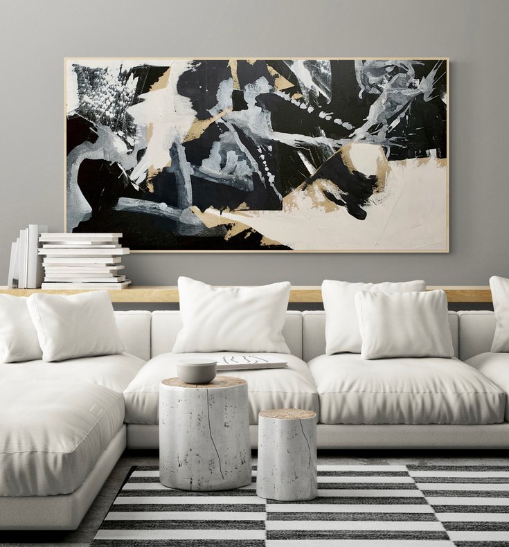 Abstract no. 323 bl… by Anita Kaufmann