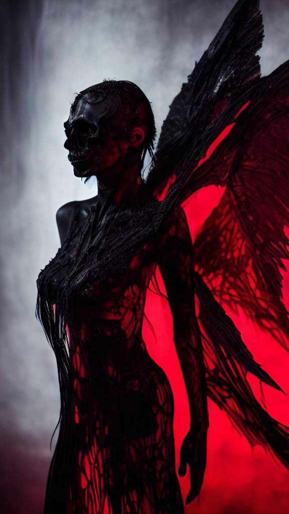 Dark angel #AIart #AIArtwork #darkart