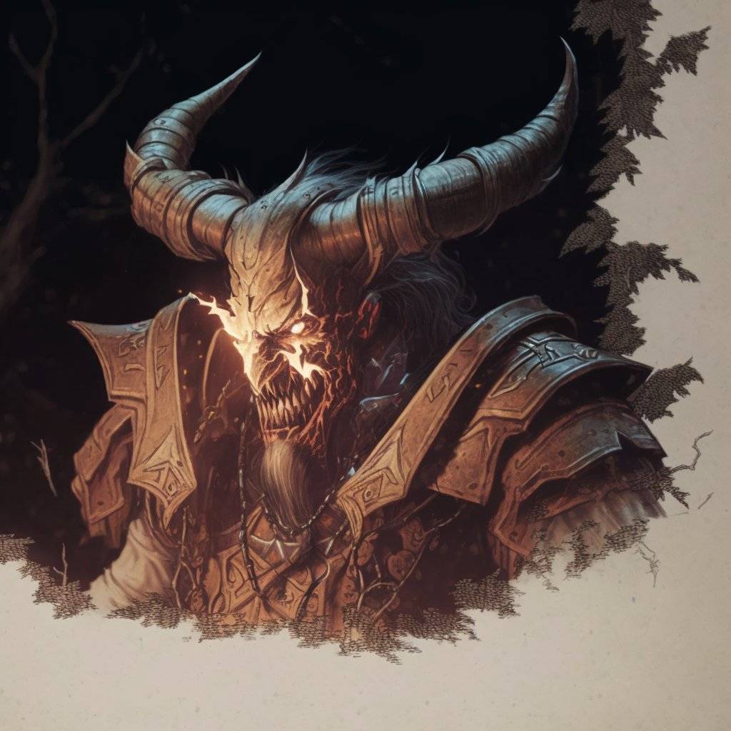 Demon lord - by Ulfen_ #AiArt #AiiA