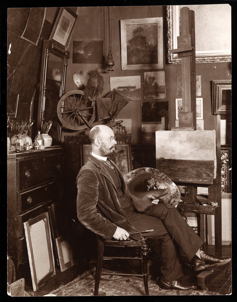 John Francis Murphy in seinem Atelier in