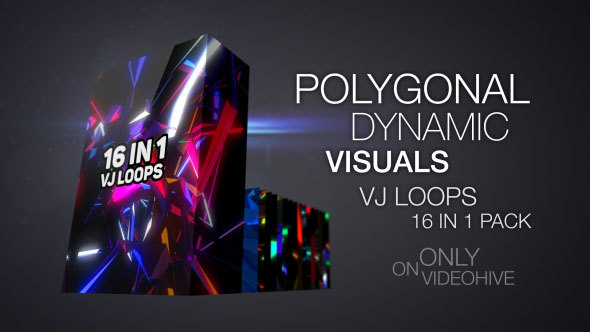 Polygonal Dynamic Visuals VJ-Paket