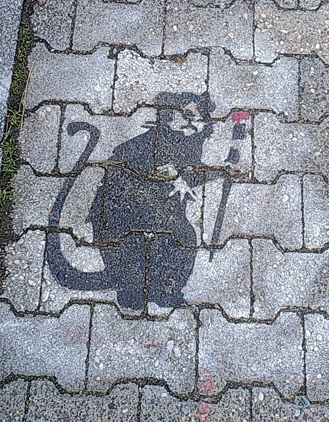 Uiii - ein #Banksy in #Frankfurt? Was