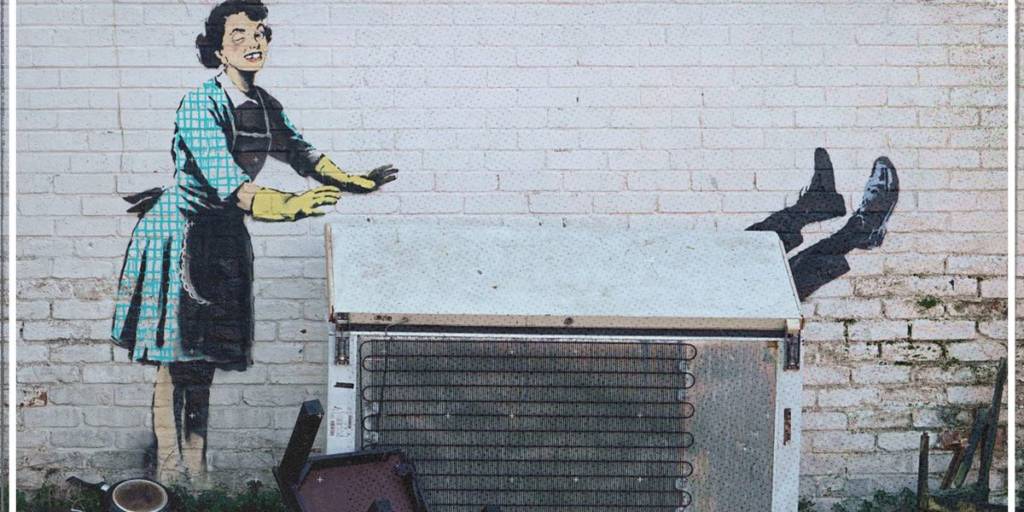 #banksy Neues Banksy-Kunstwerk an Wand