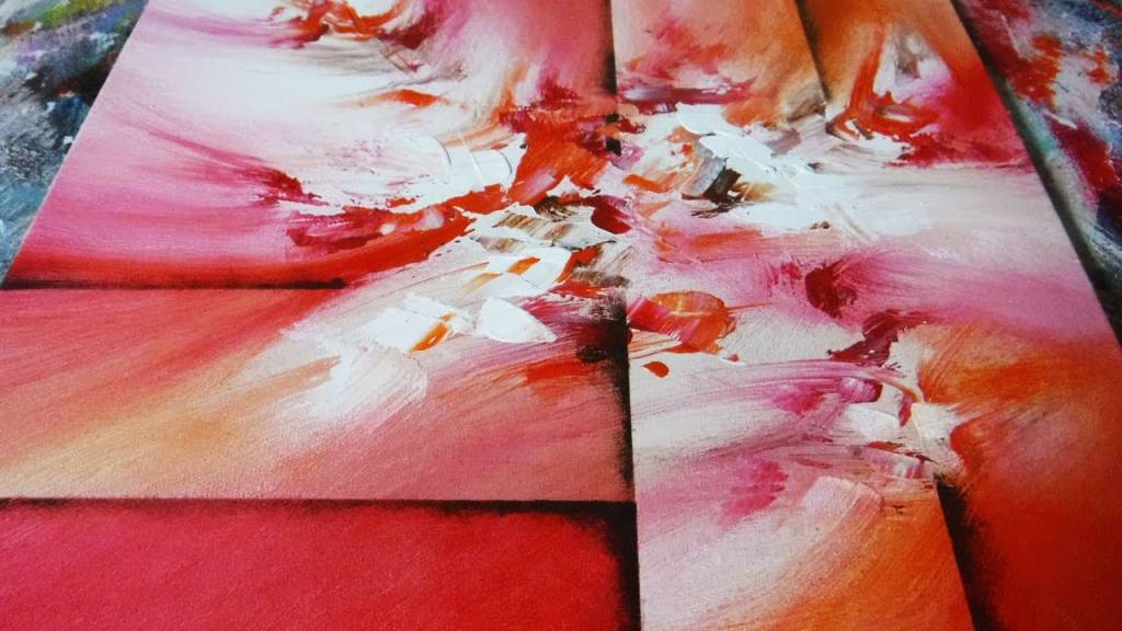 Abstrakte Malerei DEMO 19 / Mischen von Acrylfarben / Einfache abstrakte Kunst / Maltechniken