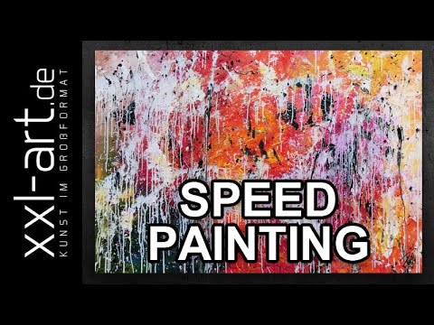 Abstraktes Acryl-Speed-Painting DEMO von Alexander Zerr #563