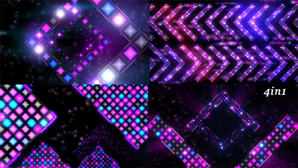 Quadratische Pixel-LED (4er-Pack)