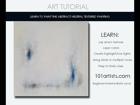 Kunst-Tutorial für Anfänger – Neutrale moderne abstrakte Maltechniken