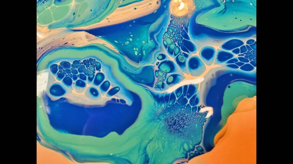 (183) Acrylic Pouring: Stretching Blooms (and blobs) contemporary art