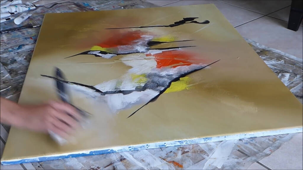 Abstract Art Painting Demonstration (9) - Althea BJArt's