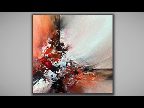 Abstract Painting Tips and Tricks / Pallet Knife / Relaxing Acrylics / Abstract Painting 524