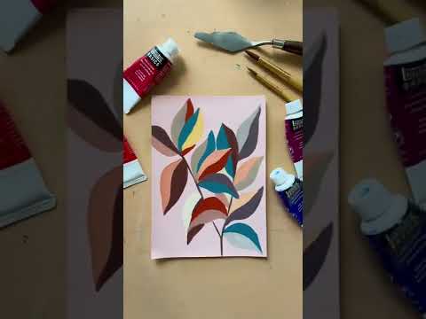 Abstract floral painting for beginners #paintingforbeginners #howtopaint #abstractart