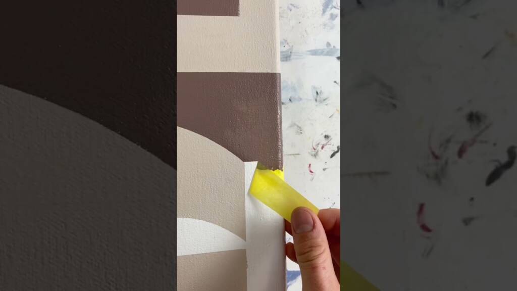 Acrylic Painting Techniques | Tape Peel | Abstract Art