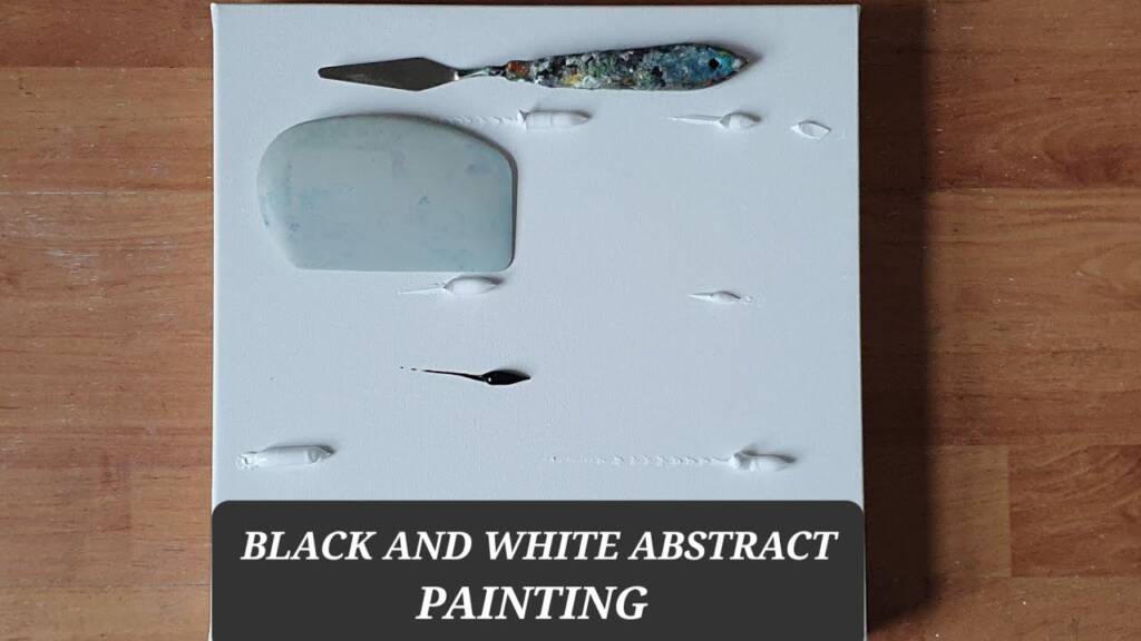 Black & White Abstract Acrylic Painting / Painting Tutorial #art