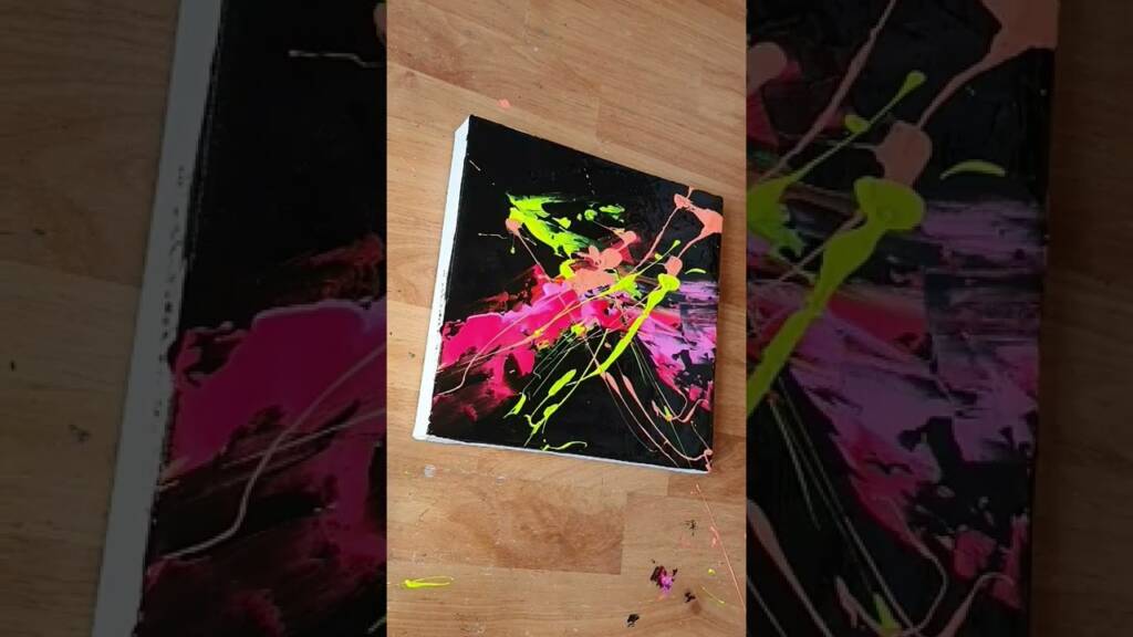 How to paint abstract painting using acrylic paint #Shorts #art #painting