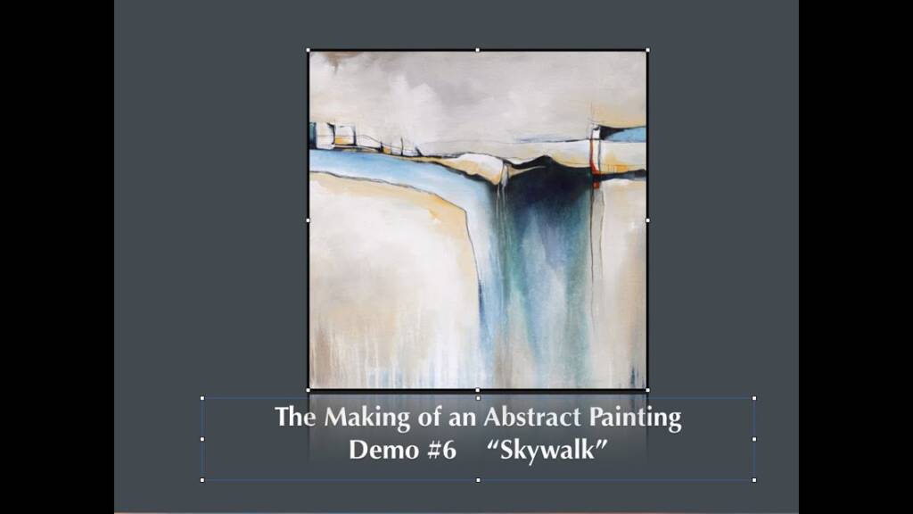 See the Making Of An Acrylic Abstract Painting -Contemporary Art Style- Blending