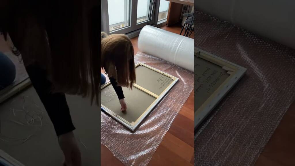 #artistlife #abstractart #art #exhibition #packing #paintings