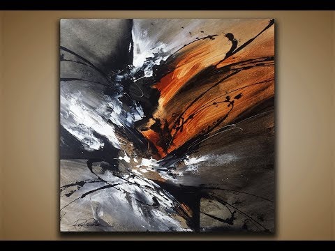 Abstract Painting DEMO 35 / Abstract art / Palette knife / painting techniques