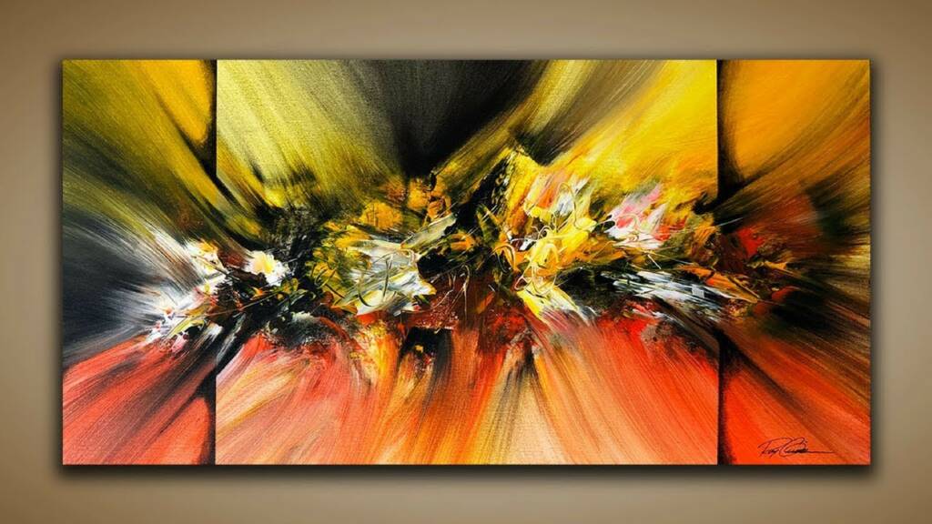 Abstract Painting / DEMO 58 / Abstract Art / How to Paint / Painting Techniques