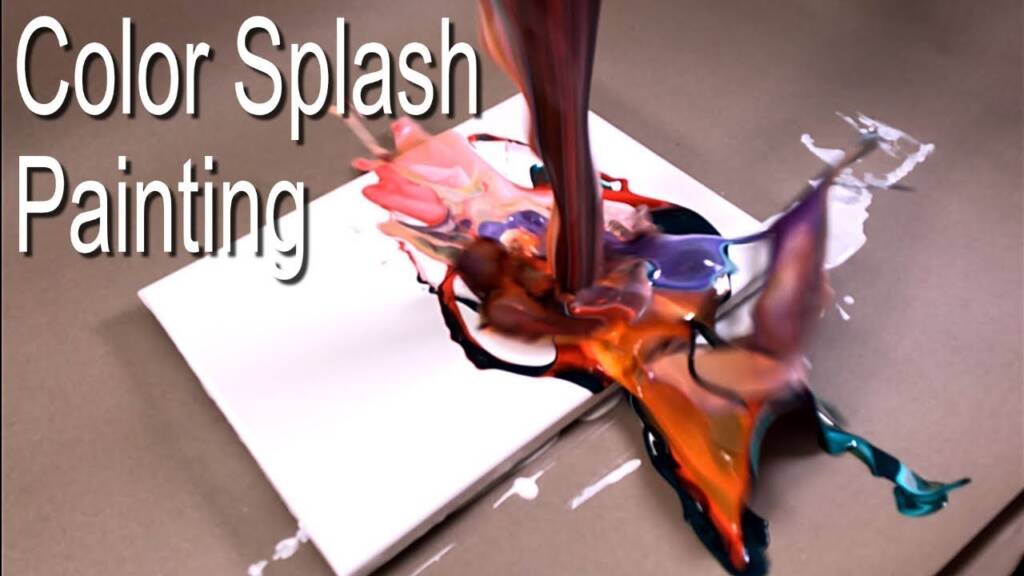 Color Splash Painting - Fluid abstract Art - Simple, fascinating results