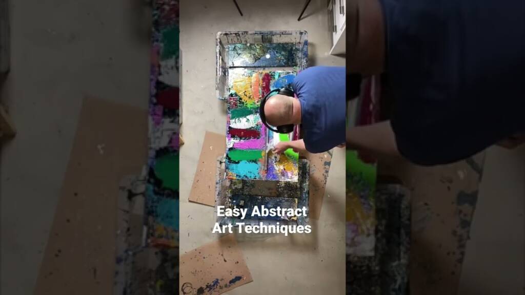 Learn Easy Abstract Art Techniques with Acrylics - Weekly uploads exploring Contemporary Art