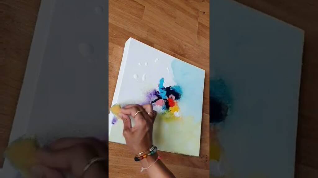 #Shorts Video | Making of acrylic painting 🎨 | art | Painting | Abstract Art