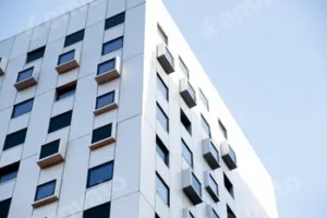 Roofing Construction modern House square windows. Abstract Structure background. Texture pattern