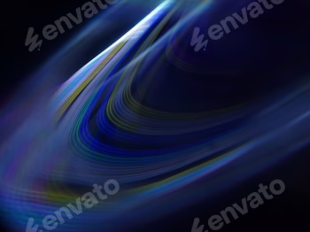 Closeup shot of movements of light, smooth light art, visual space