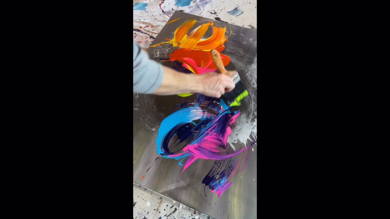 Learning to Abstract Paint | Teaching myself how to abstract paint | Modern Art 101 | Painting tips