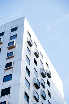 Roofing Construction modern House square windows. Abstract Structure background. Texture pattern
