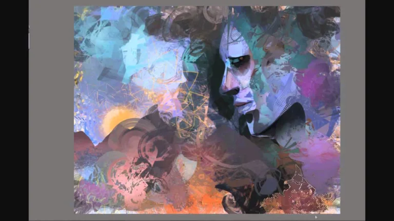 abstract speed-painting