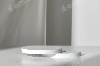 Modern Minimalist White Sculpture Displayed on Soft Draped Fabric in Natural Light 62 Modern Minimalist White Sculpture Displayed on Soft Draped Fabric in Natural Light