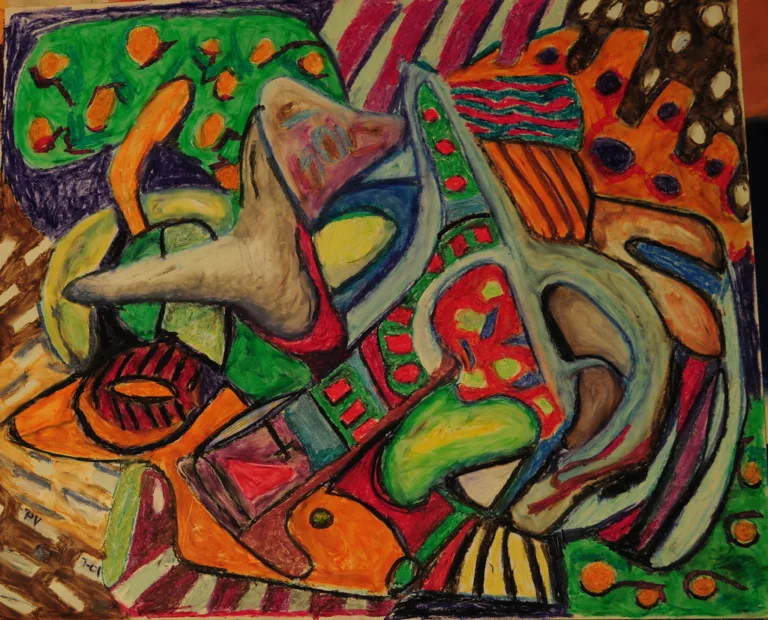 2001 oil pastel on paper