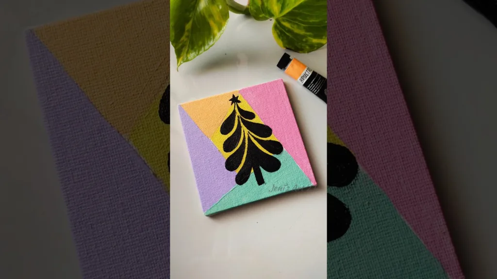 Abstract mini canvas painting 🌲✨✨ #art #shorts #christmas #boho #abstractart #canvas #drawing 33 Abstract mini canvas painting 🌲✨✨ #art #shorts #christmas #boho #abstractart #canvas #drawing
