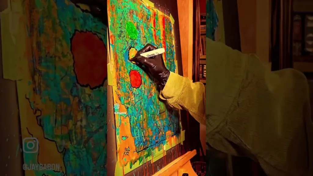 DogHouse🐶 #JayBaron #Painting #Paint #Graffiti #Art #Artist #contemporaryart #primitive #color