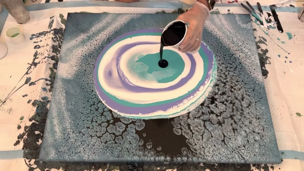 Experimenting…Again! Dump and Swirl! Abstract Contemporary Art!
