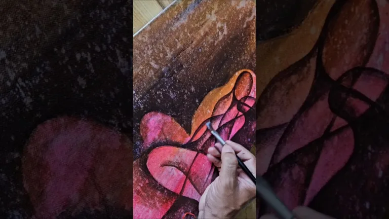 Figurative Abstract Painting #art #abstractart #diy #shorts